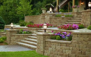 Paver Stone (Concrete Block) Retaining Wall