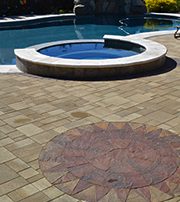 Paver Stone Pool Deck