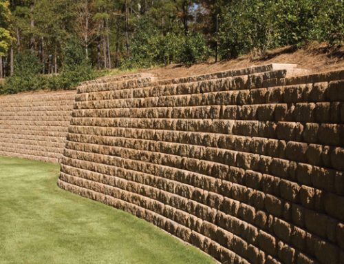 Concrete Block Privacy Retaining Walls