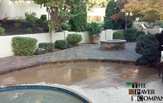 Belgard Cambridge Cobble Paver Stone Poolside and Fire Pit