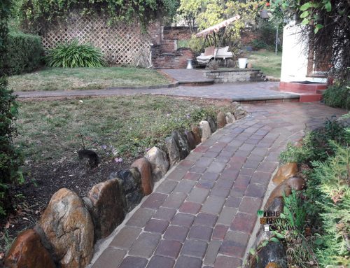 Custom Belgard Cambridge Paver Stone Entry and Walkway in Placerville