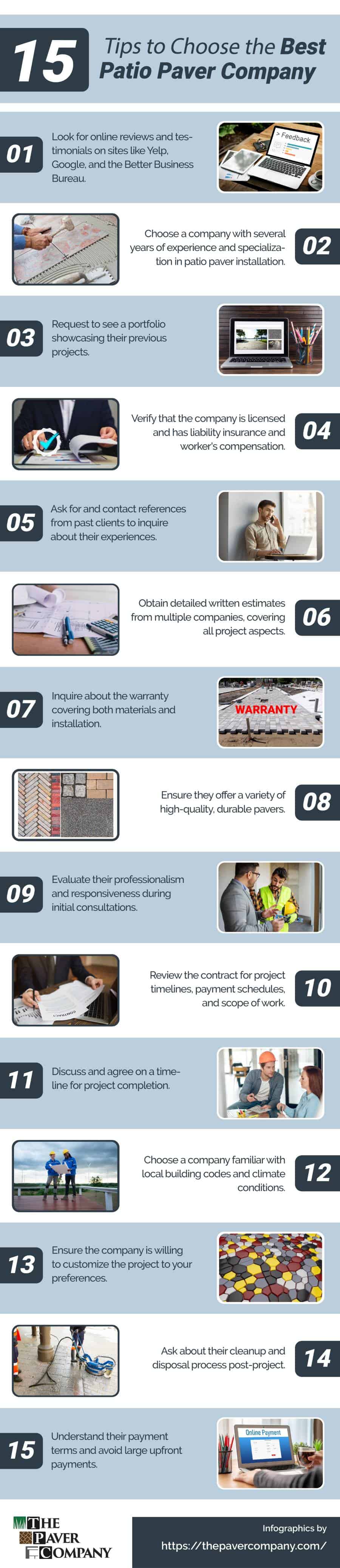 15 Tips to Choose the Best Patio Paver Company