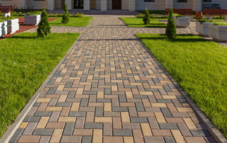 Modern paver installation